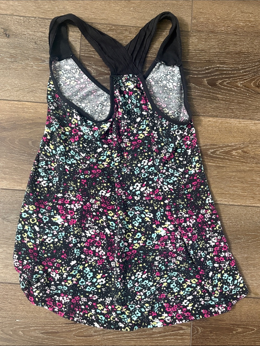 Xhilaration Floral Racerback Tank